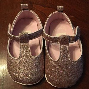 Pink glitter carters shoes